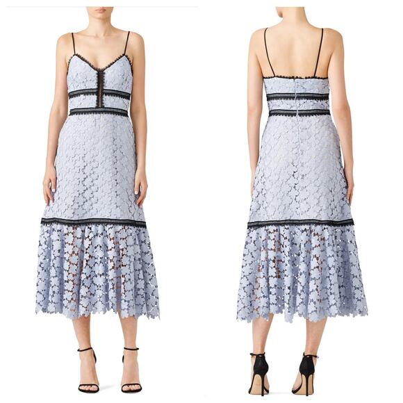 B1 Jill Jill Stuart Lace Dress Womens 8 Cocktail Wedding Bridgerton  Romantic - Picture 1 of 11